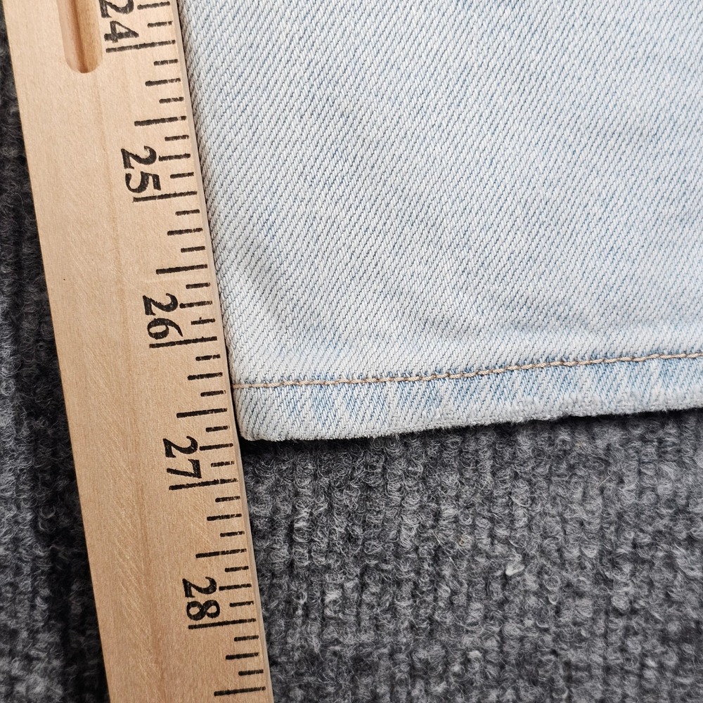 Hollister Curvy High Rise Mom Jeans Womens 13R W31 L27 Light Wash Distressed - Picture 12 of 13